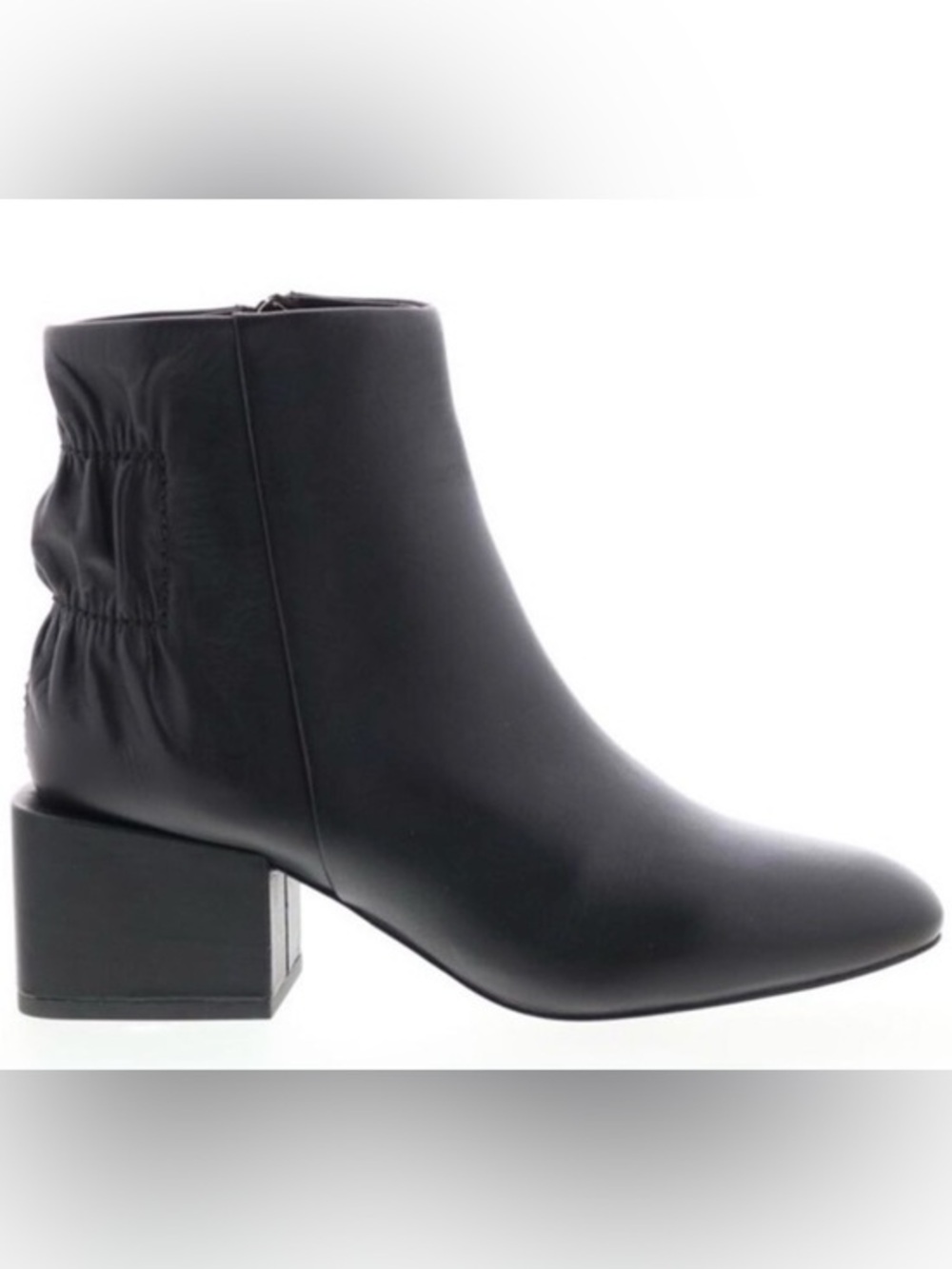 Diesel Black Ankle Boot with Pleating Details &  Block Heel: Size 6